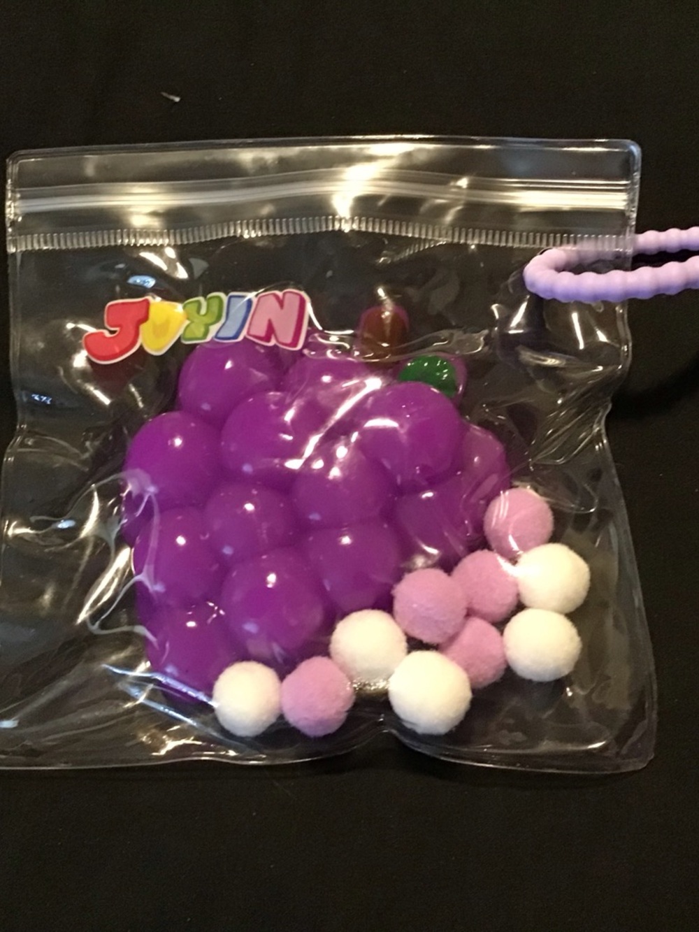 Purple Grape Pop-It Sensory squishy Toy Bag